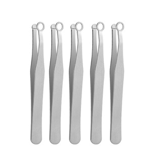 Nose hair clip ring nose hair clip stainless steel nose hair trimmer tweezers men's round press type nose hair scissors