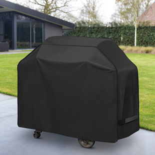 Amazon Hot Sale Barbecue Cover 420D Oxford Cloth Outdoor Rainproof and Dustproof Barbecue Furnace Cover Spot Wholesale