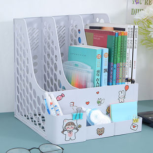 Morandi multi-layer storage box file frame vertical file rack office supplies file bar storage rack data file