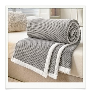 Milk velvet blanket thickened warm gift blanket nap flannel blanket cover children's blanket factory wholesale
