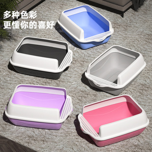 Cat litter box large semi-enclosed high anti-splash cat toilet cat supplies cat litter box with shovel factory wholesale