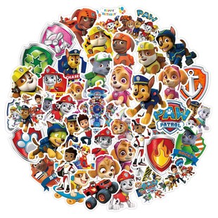 50 cute Wang Wang team cartoon stickers diy luggage stickers PVC waterproof stickers hand account stickers wholesale