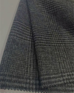 Woolen tweed in stock sanding double plaid coat clothing/shoes and hats/luggage fabric Shaoxing supply