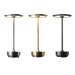 Cross-border Explosions USB Decorative Charging Table Lamp Metal Touch Nightlight Portable Bedside Restaurant Bar Atmosphere Lamp