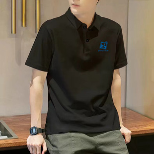 Men's Polo Shirt Summer Loose Trendy Simple Half Sleeve Top 2024 New Casual Lel Short Sleeve T-Shirt
