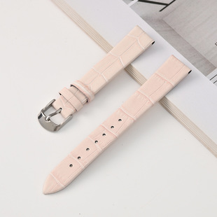 Genuine Leather Watch Strap, Ultra-Thin Soft Cowhide Watch Strap, Men's Crocodile Pattern, Versatile and Comfortable Watch Chain Accessories Manufacturer Wholesale