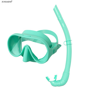 in stock Wet Diving Mirror HD Anti-fog Scuba Mirror Tempered Glass Silicone Integrated Diving Goggles Snorkeling