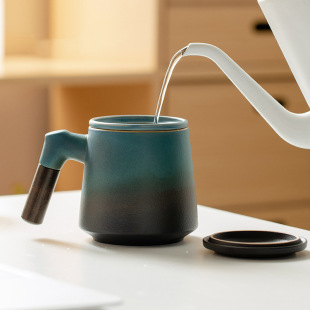 Mug ceramic tea cup tea separation tea cup household high-end office Cup with lid filter for personal use