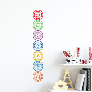 Colorful Mandala Totem Cross Border Removable Wall Stickers Home Decoration Bedroom PH2247-MUF4041P