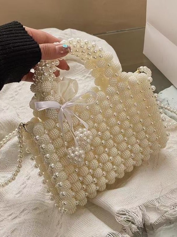 Cross-border Yangmei Beaded Bag, Niche Handbag, Handmade Bag, Versatile High-End Crossbody Bag, Pearl Bag