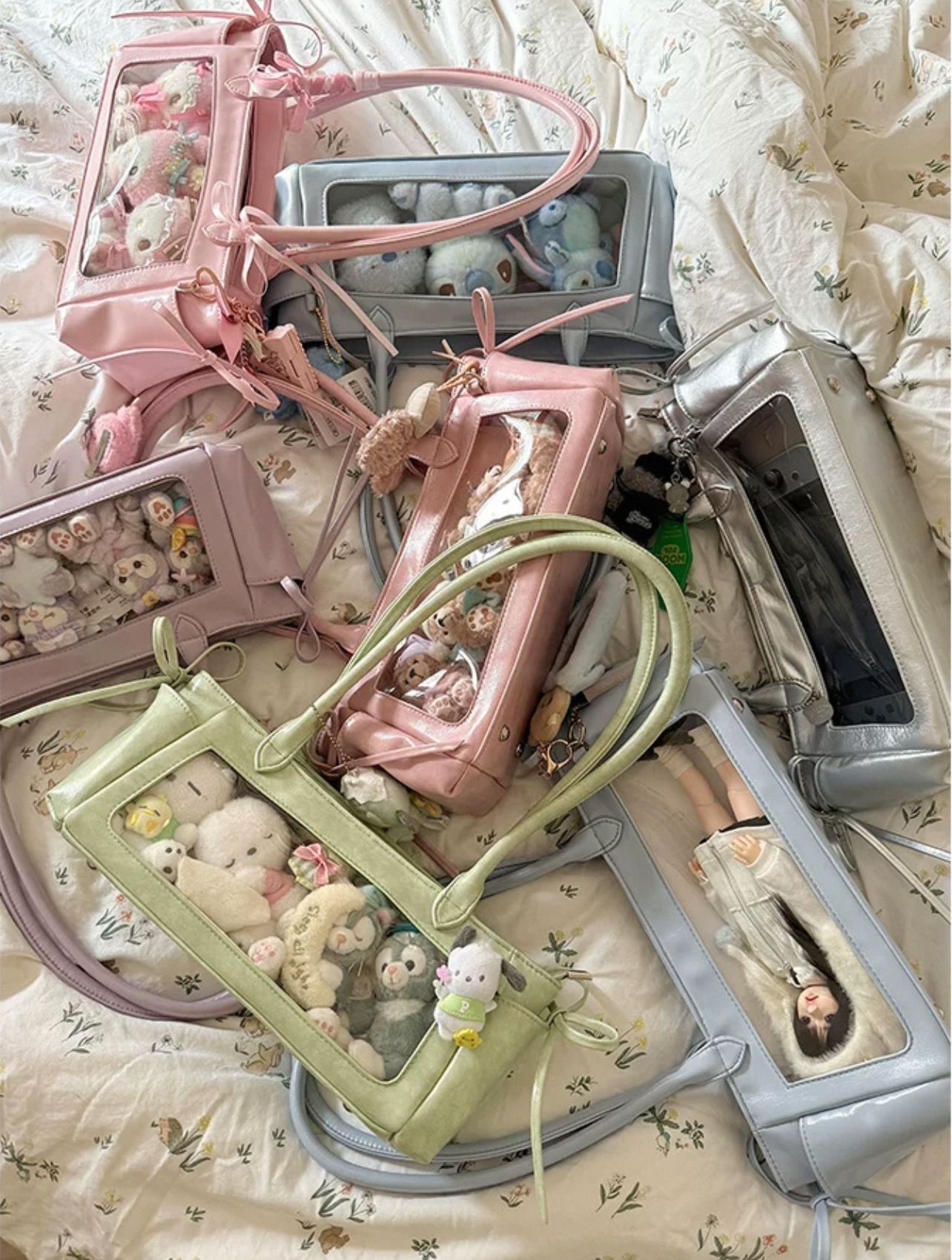 Comparable Dou Ma Dou Pain Bag 10cm Baby Bag Small Snack Large Capacity Portable Shoulder Underarm Baguette Commuter