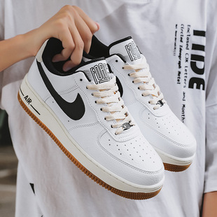 Aj Men's Shoes Classic Air Force One Pure White Sneakers Thick Bottom Low Breathable White Shoes Dunk Three Prince Women's Shoes