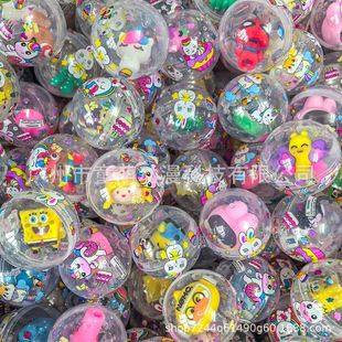 50mm twisted egg bell ball 45mm twisted egg colorful sky gift game machine twisted egg toy color fully transparent round