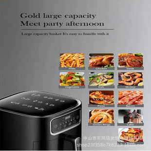 10L cross-border visual air fryer household multifunctional electric fryer fried chicken wings baked potato chips machine factory wholesale