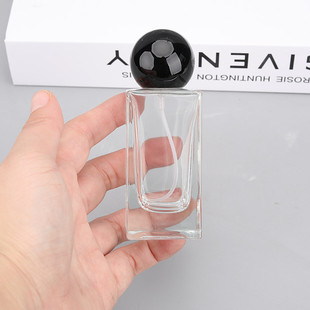 Factory direct 50ML round ball perfume bottle portable glass spray 30 ml replacement bottle empty bottle