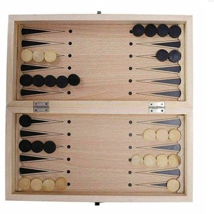 Spot wholesale three-in-one wooden game folding high-grade chess children's puzzle toys