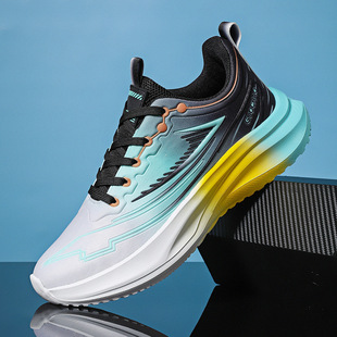 Cross-border plus size 46-48 new running shoes men's sneaker light men's shoes teenagers sports students running shoes wholesale