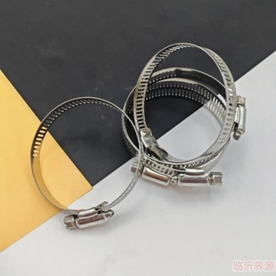 Medium pipe clamp throat clamp fastener supply throat clamp stainless steel large American throat clamp type fastening medium