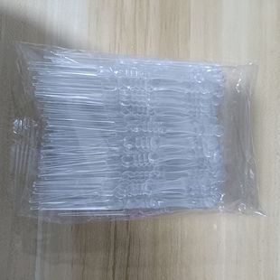 Fruit Fork Food Grade Plastic Canned Household Commercial Bamboo Pattern Multi-functional Salad Fruit Pick Disposable