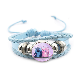 Аниме Stitch розовый браслет украшения для девочек подарок