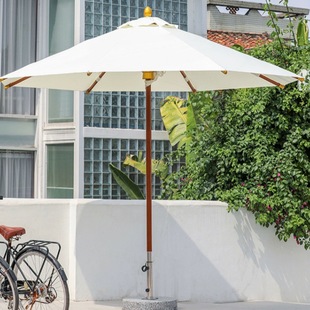 Outdoor parasol combination patio umbrella balcony outdoor garden terrace aluminum alloy sentry box cafe shop central pillar umbrella