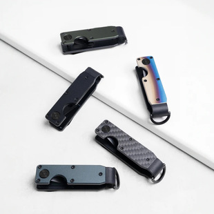 Cross-border new metal keychain outdoor multi-functional key clip key storage device AirTag reserved location