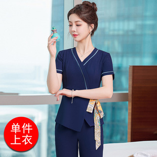 LLY0015 technician overalls female 2025 summer beauty salon health care hall tooling production health teacher clothes suit