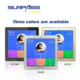 Source factory direct sales smart home hotel homestay background music touch screen remote control Bluetooth audio USD