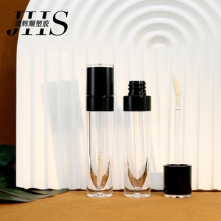 Spot 6.5ml Wholesale Pointed Bottom Round Tube Transparent Lip Gloss Tube Injection Lipstick Tube Packaging Material Can Be Ordered Z
