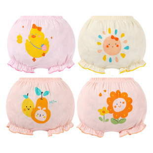 Boxer briefs cotton underwear baby 2025 factory direct double crotch upgraded children's bread pants