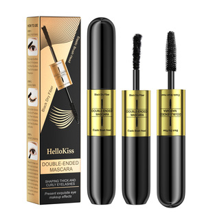 Hellokiss Double-headed 2-in -1 Fiber Grafting Mascara Waterproof Thick Makeup Hold No Sizzy Long Curl