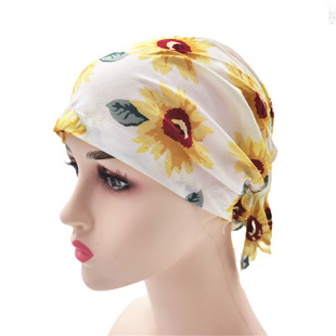 Pure Cotton Nurse Hat Special for Chemotherapy Patients Hat Suitable for Barehead Wearing Female Pirate Triangle Hat White Hair Hiding Headscarf