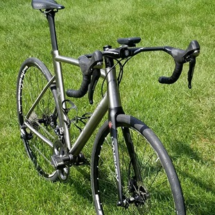 Hft Titanium Alloy Road Travel V Disc Dual-Purpose External Wiring Classic Retro Frame