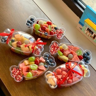 Fruit Cut Fruit Packaging Box Candy Shape Transparent Box Children's Day Fresh Fruit Gift Box Cream Cake Box