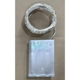 Factory direct sale pure copper led copper wire lamp eight function waterproof battery box USB solar decorative wreath lamp string
