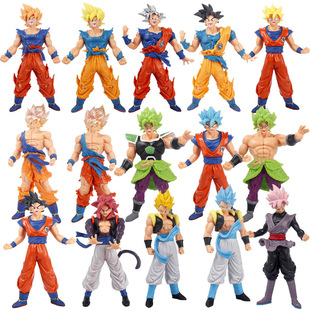Dragon Ball Super Saiyan anime hand-made King boxing Wukong Sun Wukong bejita peripheral fashion play model ornaments