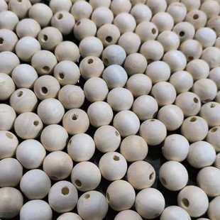 Defective Wooden Beads, Defective Wooden Beads, 6Mm-50Mm Lotus Wooden Beads, Non-Hole Loose Beads, Original Wooden Beads, Solid Wood Balls