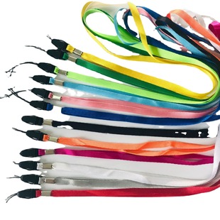 Mobile phone lanyard manufacturer's work card lanyard piece 7cm nylon aircraft buckle polyester lanyard chest card oximeter lanyard