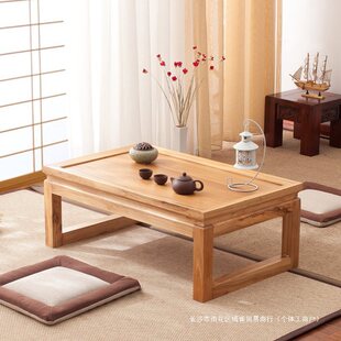 Free Shipping Japanese Style Small Tea Table Tatami Tea Table Zen Style Modern Simple Solid Wood Kang Table Bay Window Table Windowsill Low Table