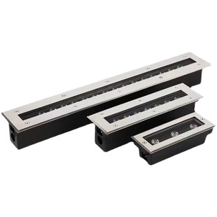 Led outdoor embedded underground light waterproof strip square stair steps buried wall lamp line spotlight