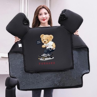 Electric car composite windshield winter New fleece-lined windshield battery motorcycle windproof gloves warm cover