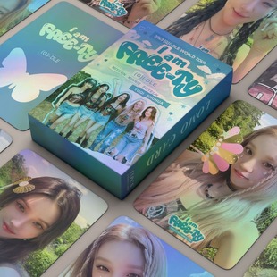 In stock 55 pieces (G)I-DLE concert I am FREE-TY laser card Song Yu Ye Shu postcard LOMO card