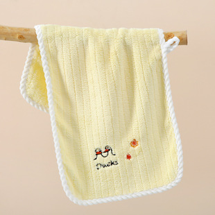 Household Little Swan Kidsren's Towel Absorbent Coral Velvet Material Absorbent Soft Non-shedding Hand Towel Manufacturer Wholesale