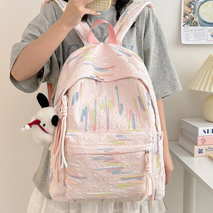 Schoolbag Korean Style Ins Candy Color Sweet Girl Heart Student Backpack Mori Style Fresh Style Schoolbag for Primary and Secondary School Students