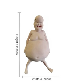 Rene Rene's bald head pinch music explosion slow rebound toy soft sticky smile very happy ugly doll