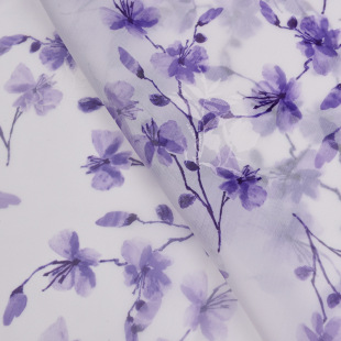 Factory in stock Chiffon Blow Flower Print Women's dress Sling Fabric