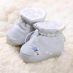 Newborn Baby Shoes Winter Baby Warm Shoe Cover Spring Autumn and Winter Don't Fall off Foot Cover Thickening Cotton Toddler Shoes