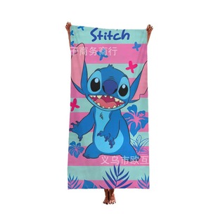 Stitch Custom TEMU Hot Sale Big Size Stitch Printed Beach Towel Kids Adult Swimming Towel