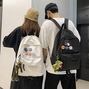 Trendy Brand Backpack Men's Simple Large Capacity Travel Backpack Leisure Japanese Junior High School Students Senior high school College Students