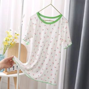 2025 New Girls' Boneless Nightdress Summer Baby Girl Floral Princess Dress Mother-daughter Parin-child Dress Fresh Style Dress